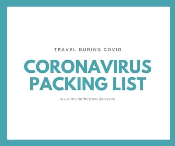 coronavirus packing list