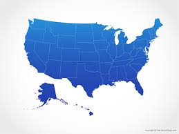 basic map of the United States